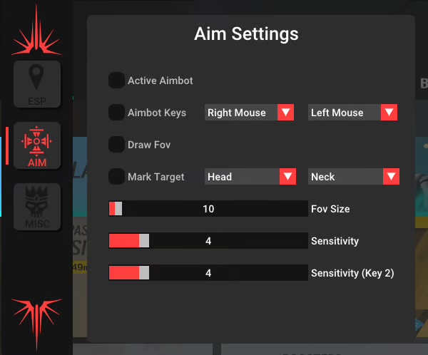Aim Settings